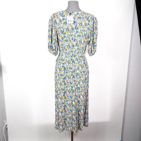 Faithfull the Brand Marta Midi Floral Dress Size 4 - Picture 4 of 5